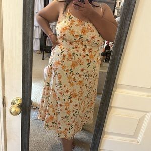 COPY - Floral Orange Dress! 👗